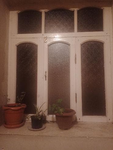 Alçipan: Taxta qapı və pəncərə dəsti - 2 ədəd interyer qapısı: tünd qəhvəyi — 5