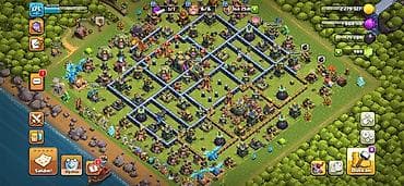 Clash of Clans hesabı – inkişaf etmiş kənd və binaçı bazası Əsas
