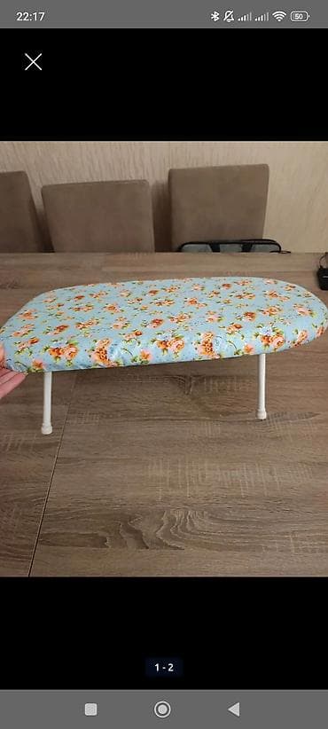 Ütüləmə lövhələri: Mini ütü masası / qol-ütüləmə lövhəsi - Kompakt ölçülü, 4 sabit — 2