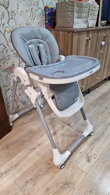 Uşaq yemək stulu – Kidilo, boz rəng Az işlenib, yeni kimi. Montin