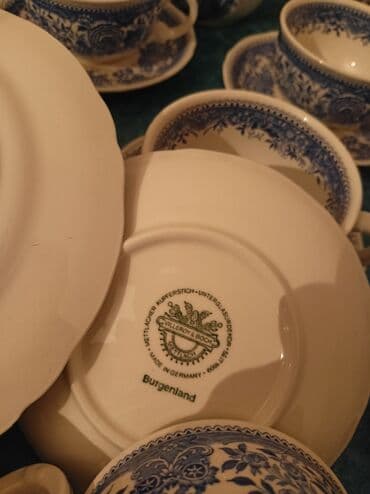 alman servisi: Çay dəsti, rəng - Ağ, Farfor, Villeroy & Boch, Almaniya — 2