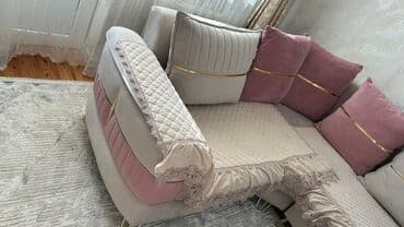 kunc divan ucun ortukler: İşlənmiş, Künc divan, Divan, Bazalı, Açılan — 2