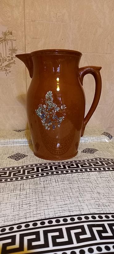 Çay dəsti, rəng - Qəhvəyi, Keramika