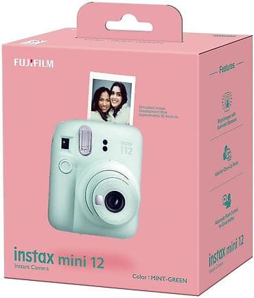 ventilyator mini: Fujifilm Instax Mini 12 ani kamera – rəng: Mint-Green. Xüsusiyyətlər — 1