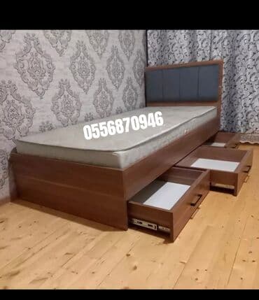 кресло кровать: Новый, Односпальная кровать, Без подьемного механизма, С матрасом, С выдвижными ящиками, Азербайджан — 1
