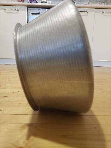 aluminum list: Qazan, rəng - Gümüşü, Alüminium, 5-dən çox l, 34 sm, SSRİ — 2