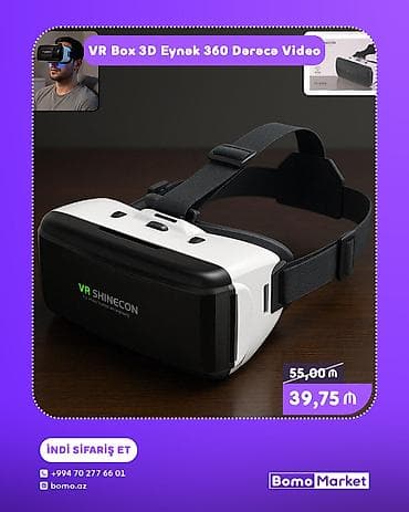 iphon 7: VR Box 3D Eynək – 360° video təcrübəsi üçün Model: VR SHINECON - 3D — 1