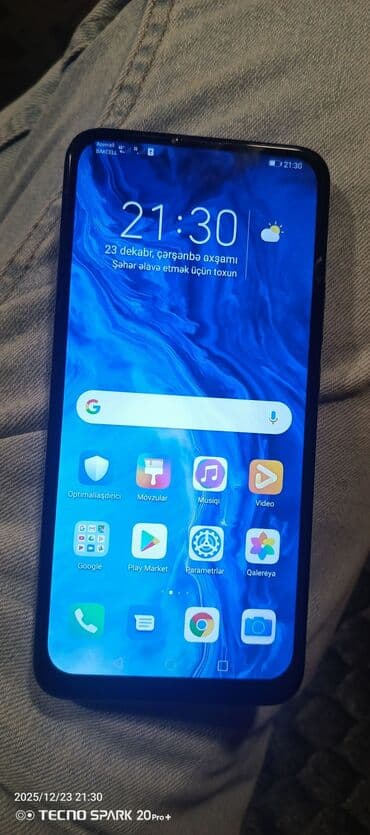 Vertu: Honor 9X, 128 GB, rəng - Göy, Barmaq izi — 2