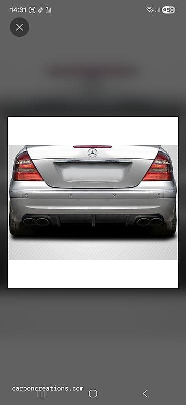 ucuz moto: Mercedes w211 E63 AMG arxa bufer üçün diffuzer qiymətə çatdırılmada — 2