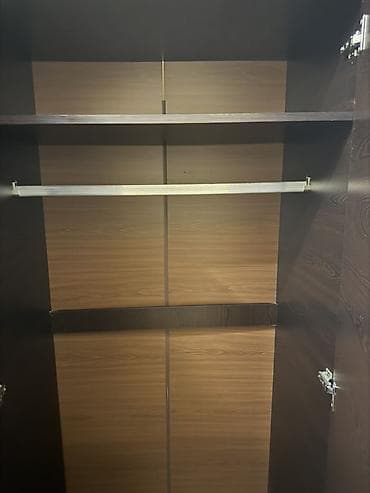 paltar şfaneri: 3 qapılı, Qəhvəyi, Digər material, Açılan, Düz dolab — 3