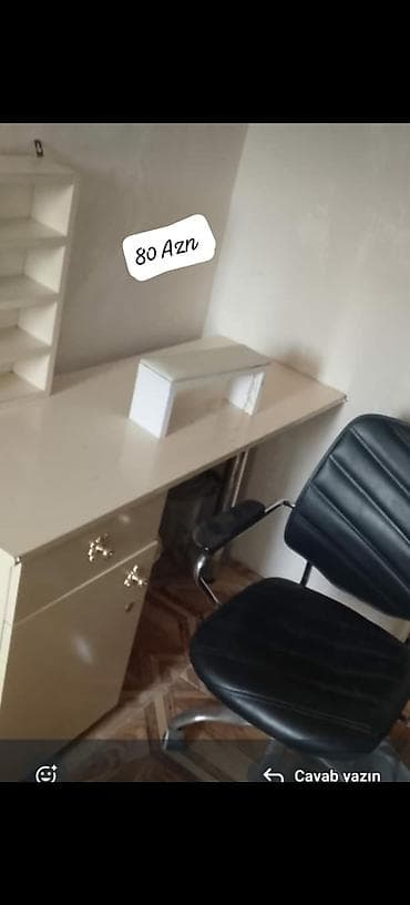 turkmen tekstil az: SaraesiManikur masasi. Kreslo daxil. *Qitmeti cemi 80 Azn.* Unvab — 1