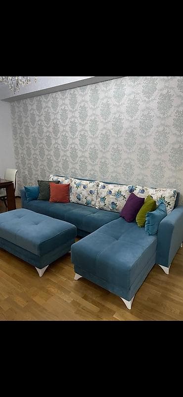 kunc divanlar: Künc divan, Açılmayan, Bazasız, Vеlur parça — 1