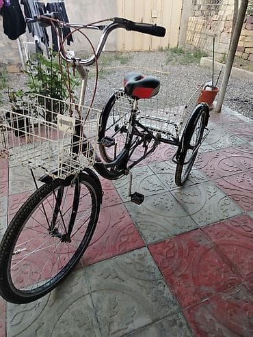 22 lik velosiped: 3 tekerli 26 liq skorasnoy velo cox rahat di uwaq ve ya ayle ucun yuk — 4