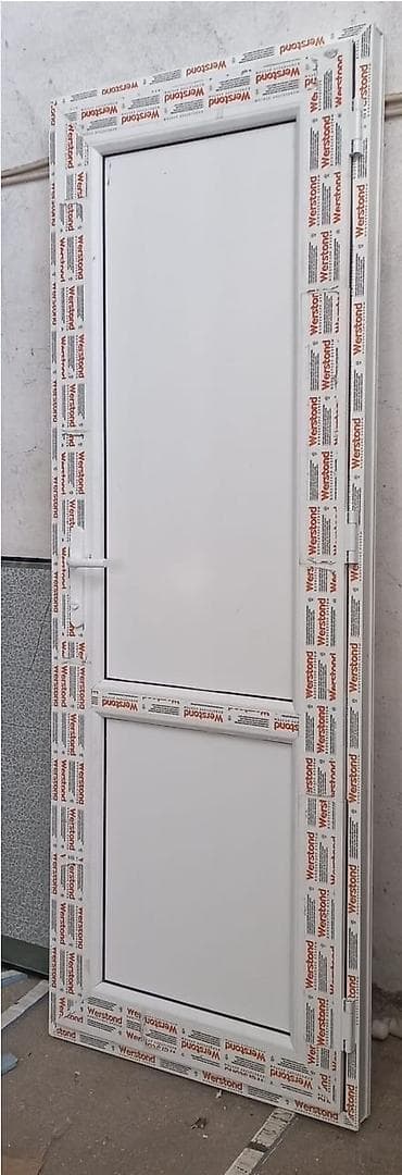 qapi kilidi: PVC qapılar 85Azndən. - Material: PVC profil (üzəri qoruyucu plyonka — 2