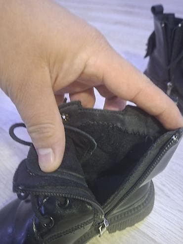 Шлёпанцы: Uşaq üçün qara dəri botlar - Model: bağcıqlı qısa çəkmə (ankle boot) — 7