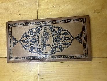 qar maskası: Taxta nərd-–şahmat lövhəsi (2-i 1-də) - Material: tam taxta korpus — 3