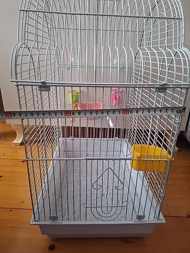 большая клетка для кролика: Quş qəfəsi – geniş və funksional - Ölçülər: hündürlük təxminən 80 sm — 4