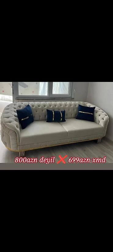 divan sultan: Mebel kateqoriyası: Divanlar - Model: Yumşaq oturacaqlı 3 nəfərlik — 9
