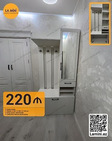 Dəhliz dolabı – LA MINI - Ölçülər: Dərinlik 40 sm × Hündürlük 200 sm × — 1