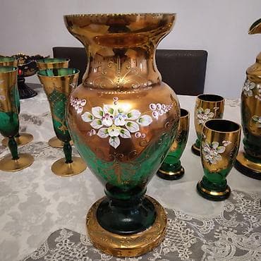 sud separatoru: Çay dəsti, rəng - Qızılı, Farfor — 8