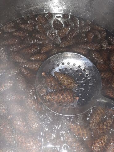 ağ gilas mürəbbəsi: Şam qozasinin murebbesi aqciyerlerinizin temizlenmesi ucun — 2