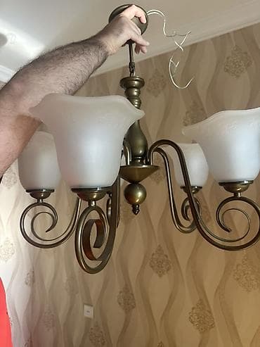 Çılçıraq, 5 lampa, Metal