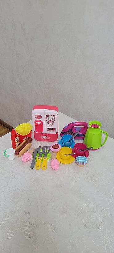 pişikli oyunlar: Uşaq üçün oyun mətbəxi və ev əşyaları dəsti - İki gözlü plastik qaz — 3