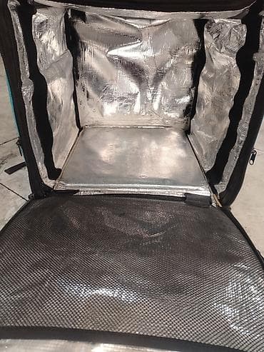 blackbird et ceken: Wolt termal çatdırılma çantası - Brend loqolu, mavi rəngli böyük — 3