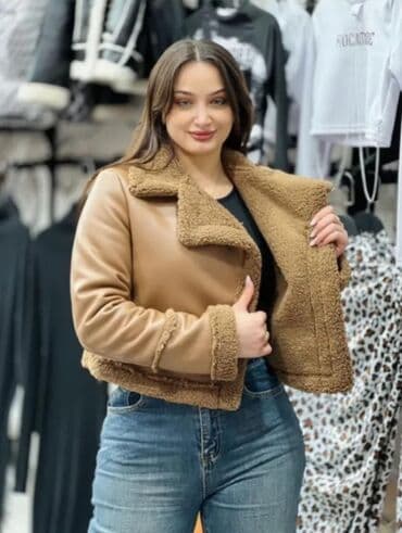 Digər qadın geyimləri: Qadın geyimləri – çoxçeşidli kolleksiya 1) Pudra rəngli palto - — 4