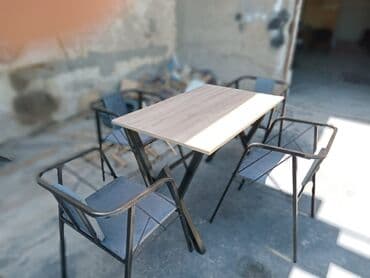 stul restoran: Mətbəx üçün, Yeni, Qatlanmayan, rəng - Göy Stul — 10