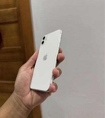 iphone wp: IPhone 11, 128 GB, Ağ, Zəmanət, Simsiz şarj, Face ID — 3
