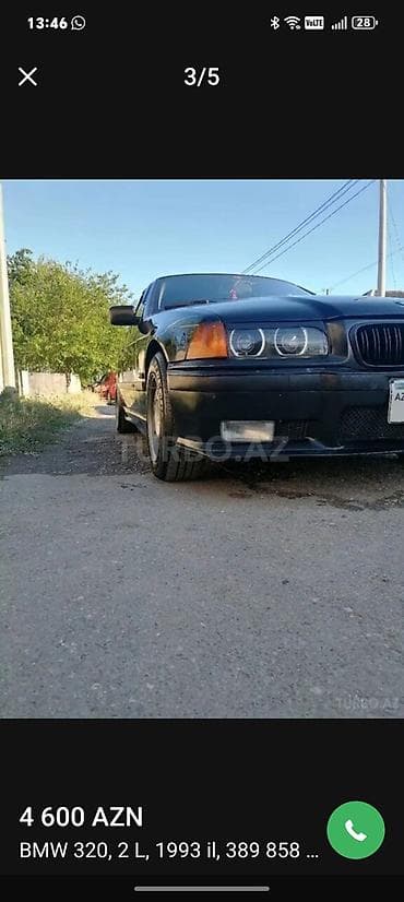 bmw 320: BMW 320: 2 l | 1993 il Sedan — 3