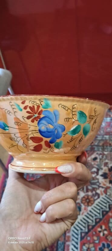 набор ножей: Porselen dekorativ dəst - Tərkib: 1 ədəd iri vaza və 2 ədəd kase — 7