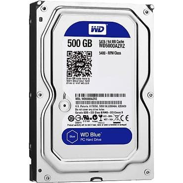 WD Blue 3.5" PC Hard Drive – 500 GB - Model: WD5000AZRZ (WD Blue