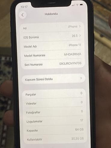 ev telfonu: IPhone 11, Qara, Face ID — 5