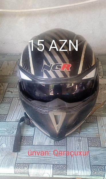 Motodelivery və motosiklet avadanlığı dəsti - NCR kaska – tam üzlü