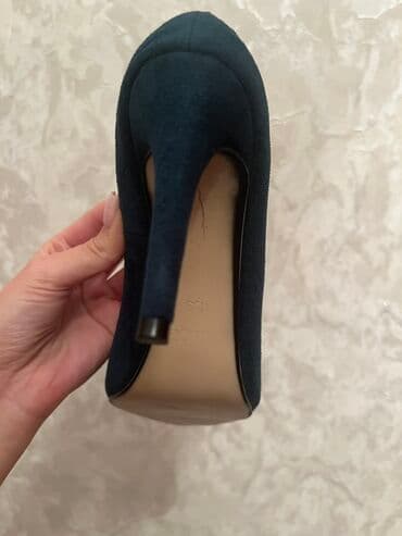 stradivarius stiletto: Tuflilər, Ölçü: 38, rəng - Göy, Yeni — 3