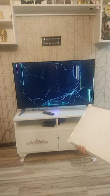 mi android box: Televizor Zimmer 109 ekran.ekran gedib — 1