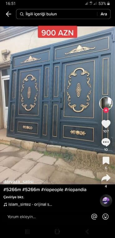 demirin qiymeti: Yeni Giriş qapısı 90x205 sm Zamok və çərçivə ilə, Zəmanətli, Ödənişli quraşdırma, Rayonlara çatdırılma, Ödənişli çatdırılma — 7