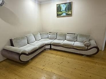 divan: Künc divan dəsti - Forma: L-şəkilli, sağ bucaq istiqamətli künc — 1