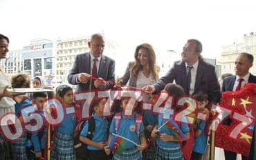 çöl qapi: Lent kəsilməsi dəsdi. Açılış dəsdi. Padnos qayci lent kesilmesi desti — 3