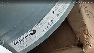 islenmis ventilator: Kanal tipli radial fanlar – iki ədəd var, müxtəlif diametrdədir. İkisi — 2