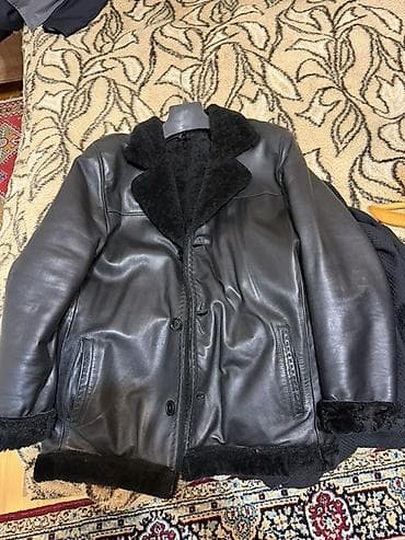 Kişi üçün ağır qış dəri kürk - Material: xarici hissə – qara təbii lalafo.az -da Kişi üçün ağır qış dəri kürk - Material: xarici hissə – qara təbii