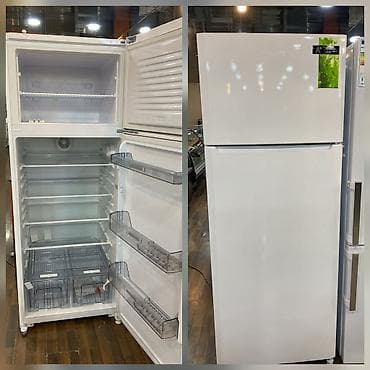 ana platalar: Üstdən donduruculu iki qapılı soyuducu - Rəng: ağ, klassik dizayn - — 1