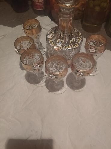 mətbəx dəstləri: Qədəhlər, rəng - Yaşıl, Xrustal, 6 ədədli dəst — 2