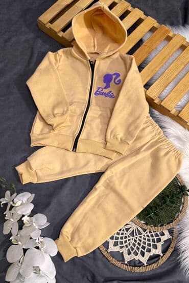 ritmik gimnastika üçün kupalniklər: Uşaq üçün iki hissəli idman dəsti - Model: kapüşonlu jaket + şalvar - — 4