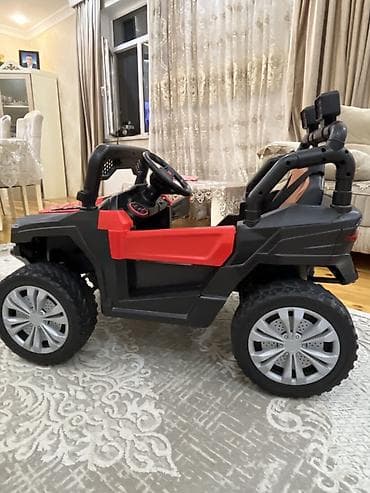 Uşaq üçün elektrikli off-road maşın - Korpus: qırmızı-qara rəngdə — 3