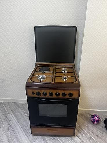 Кухонные плиты и варочные поверхности: Комбинированная плита Отдельностоящая, 4 конфорки, Б/у — 1