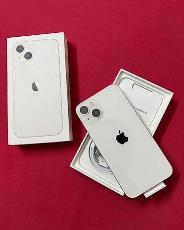 IPhone 13, 128 GB, Ağ, Zəmanət, Kredit, Face ID