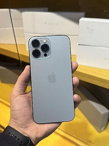 IPhone 13 Pro Max, 512 GB, Sierra Blue, Zəmanət, Kredit, Simsiz şarj